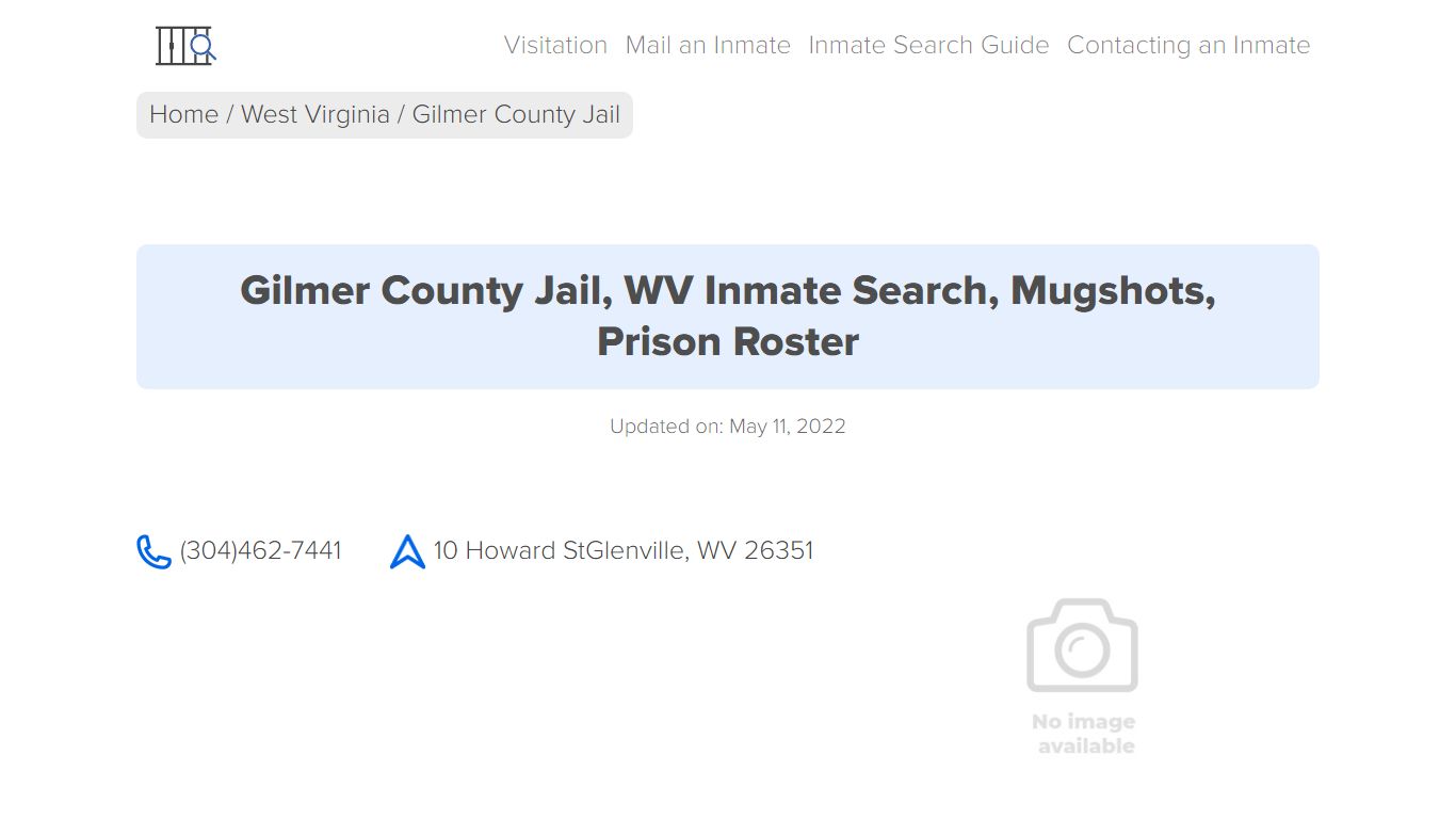 Gilmer County Jail, WV Inmate Search, Mugshots, Prison ...